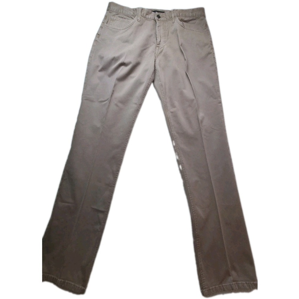 Joes Jeans Brixton Straight Narrow Beige Khaki Pants Mens 36 Stretch Cotton